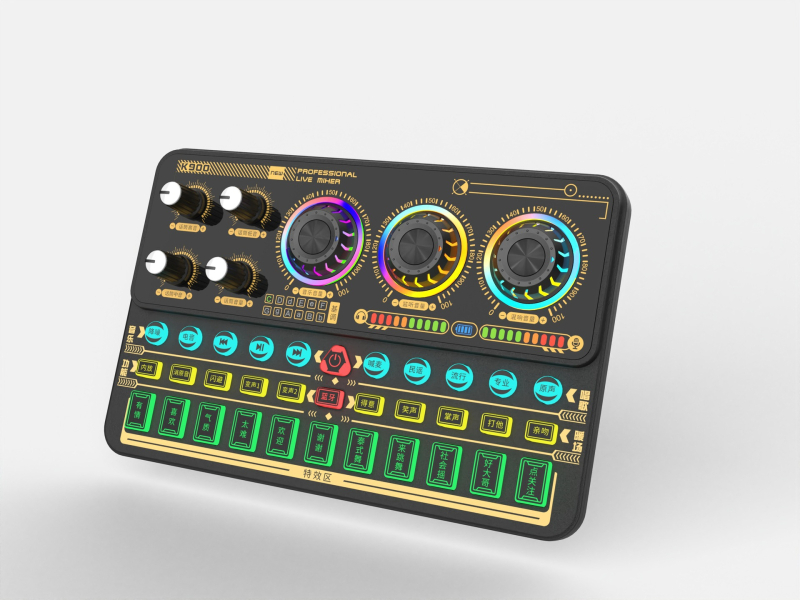 Kamandi k900 κάρτα ήχου με μίκσερ — εξωτερική PCI DSP διεπαφή δύο καναλιών για ζωντανό τραγούδι και καταγραφή βίντεο (PCI, DSP, εξωτερική, δύο καναλιών)