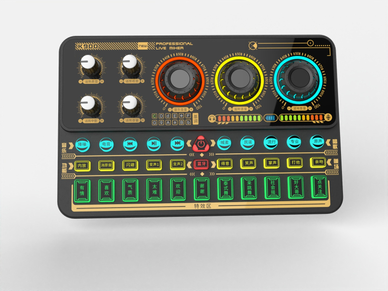 Kamandi k900 κάρτα ήχου με μίκσερ — εξωτερική PCI DSP διεπαφή δύο καναλιών για ζωντανό τραγούδι και καταγραφή βίντεο (PCI, DSP, εξωτερική, δύο καναλιών)