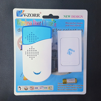 Bezdrôtový zvonček na dvere 813DC s diaľkovým ovládaním, 36 zvonivých melódií, napájaný dvoma batériami No.7, vhodný pre dom, byt a hotel