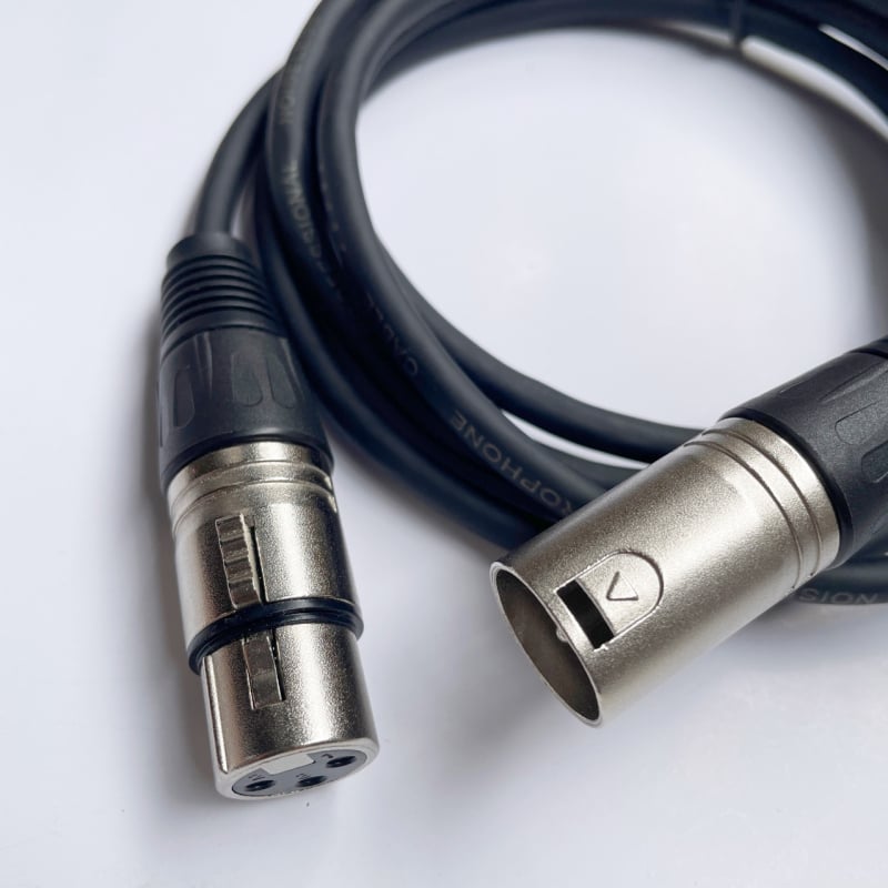 Izbalansirani XLR audio kabel, muški–ženski, duljina 1 m, za mikrofone i audio opremu