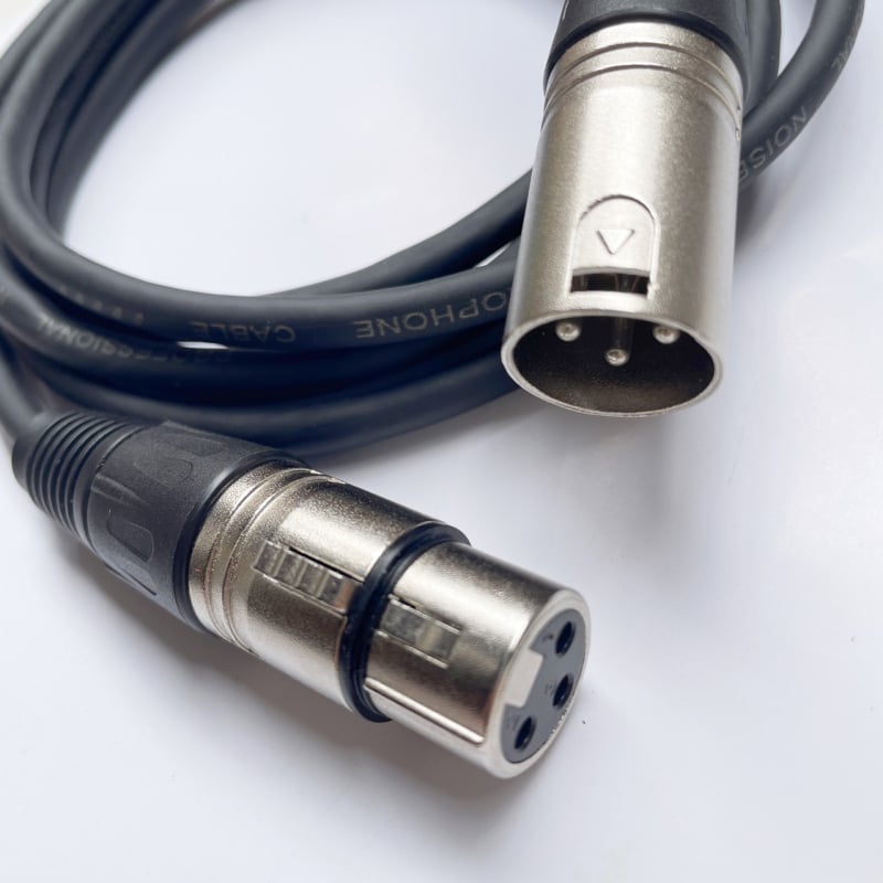 Izbalansirani XLR audio kabel, muški–ženski, duljina 1 m, za mikrofone i audio opremu