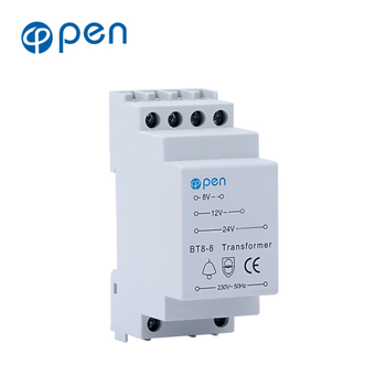 Transformator pentru sonerie BT8-8, ieșire 8V/12V/24V, intrare 220V, sonerie cu inducție