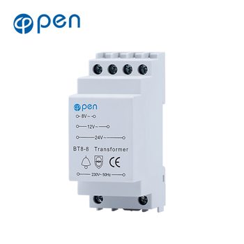 Transformator pentru sonerie BT8-8, ieșire 8V/12V/24V, intrare 220V, sonerie cu inducție