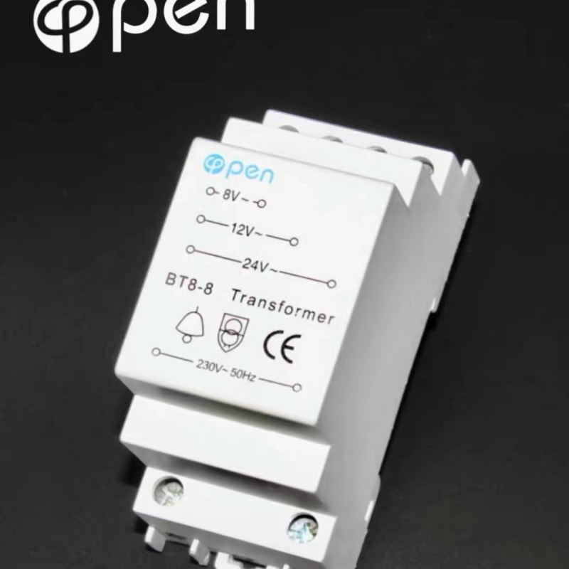 Transformator pentru sonerie BT8-8, ieșire 8V/12V/24V, intrare 220V, sonerie cu inducție