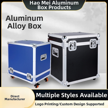 Κιβώτιο μεταφοράς από κράμα αλουμινίου για όργανα και εξοπλισμό – αλουμινένιος σκελετός, πυράντονη επιφάνεια, EVA επένδυση, προσαρμοζόμενη φέρουσα ικανότητα