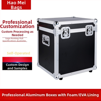 Κιβώτιο μεταφοράς από κράμα αλουμινίου για όργανα και εξοπλισμό – αλουμινένιος σκελετός, πυράντονη επιφάνεια, EVA επένδυση, προσαρμοζόμενη φέρουσα ικανότητα