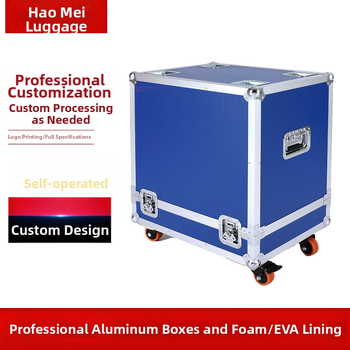 Κιβώτιο μεταφοράς από κράμα αλουμινίου για όργανα και εξοπλισμό – αλουμινένιος σκελετός, πυράντονη επιφάνεια, EVA επένδυση, προσαρμοζόμενη φέρουσα ικανότητα