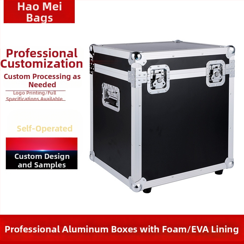 Κιβώτιο μεταφοράς από κράμα αλουμινίου για όργανα και εξοπλισμό – αλουμινένιος σκελετός, πυράντονη επιφάνεια, EVA επένδυση, προσαρμοζόμενη φέρουσα ικανότητα