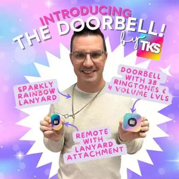 Sonerie wireless pentru ușă cu buton SOS de urgență, 38 tonuri, 110–250V, 0.25W, utilizare casnică