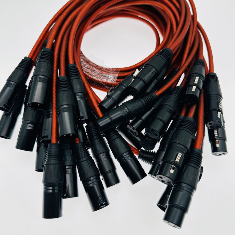 XLR kabel za mikrofon s muškim i ženskim konektorima, balansirani audio kabel za mikser i gitaru