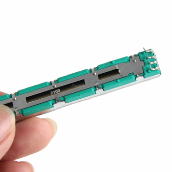 Fader de mixer cu două canale, potențiometru alunecător liniar 10K