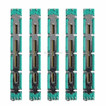 Fader de mixer cu două canale, potențiometru alunecător liniar 10K