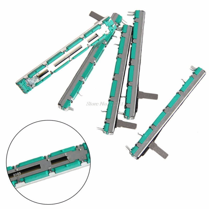 Fader de mixer cu două canale, potențiometru alunecător liniar 10K