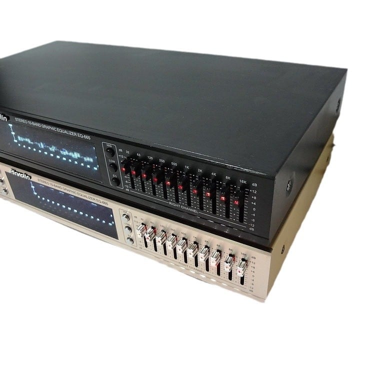 EQ665 еквалайзер за аудио, стерео, двойна 10-лента, регулиране на баса