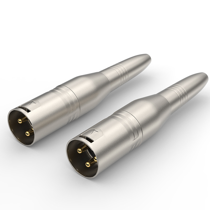 XLR samica na 6,35 mm zvukový adaptér – zliatina, 500 cyklov, 1–2 jadierka, pre mikrofón a mixér