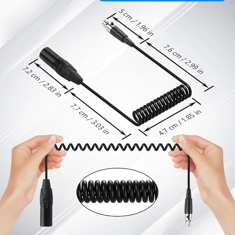 Cablu audio XLR cu 3 pini, conectori masculi și feminini, 3‑pin, personalizabil