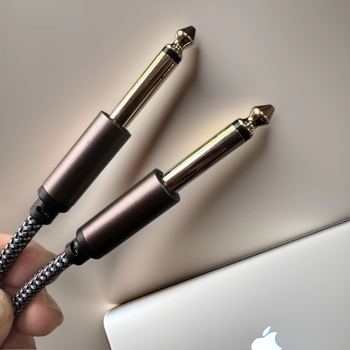 6.5 mm audio kabel, muško–muški, dvovodični kabel, za zvučnike, mikser, pojačalo, mikrofon, klavir i električnu gitaru