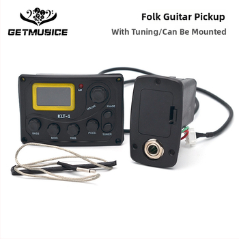 GETMusic KLT-1 EQ Snímač pre akustickú gitaru, 4-bandový EQ, hmotnosť 130 g
