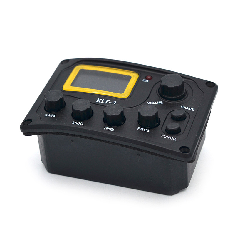 GETMusic KLT-1 EQ Πικάπ Ακουστικής Κιθάρας, 4-ζώνης EQ, Βάρος 130 g