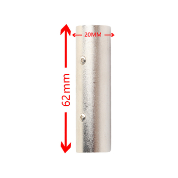 3-žilni bakreni XLR muški–muški adapter
