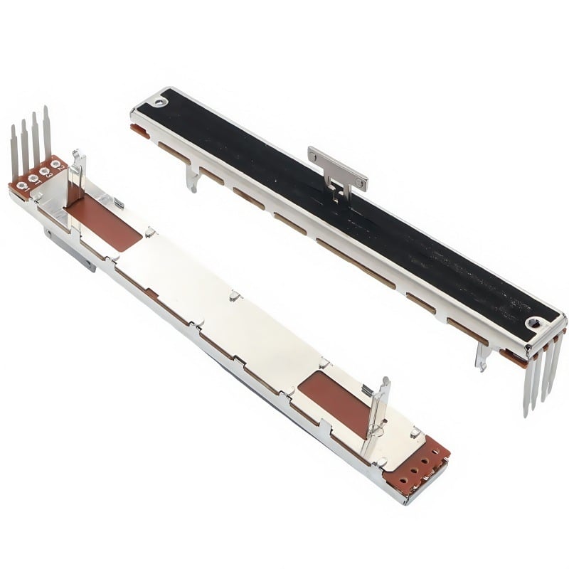 Potentiometru fader pentru mixerul Allen Hessey QU32/GLD80, 128 mm, 10 kΩ, 4 pini, fără motor