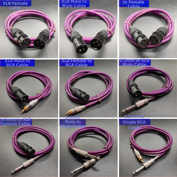 XLR vyvážený kábel pre mikrofón, samec–samica, jadro z čistého medeného vodiča, Shadow Fiber, určený pre mikrofón, mixér, efekty, reproduktor, zvuková karta