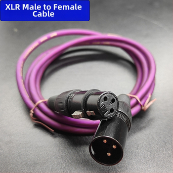 XLR vyvážený kábel pre mikrofón, samec–samica, jadro z čistého medeného vodiča, Shadow Fiber, určený pre mikrofón, mixér, efekty, reproduktor, zvuková karta