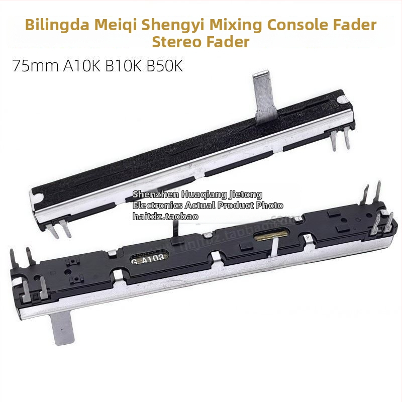75 mm stereo mixér so 2-kanálovými fadermi, EPM8/12, Meiqi Sound Art, A10KB10KB50K
