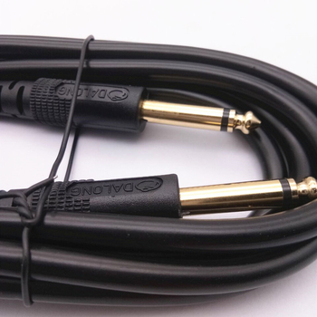 Kabel za mikrofon s pozlaćenim konektorima, 6,5 mm na 6,5 mm, muški na muški, 6,3 mm audio priključak, za audio i video primjenu