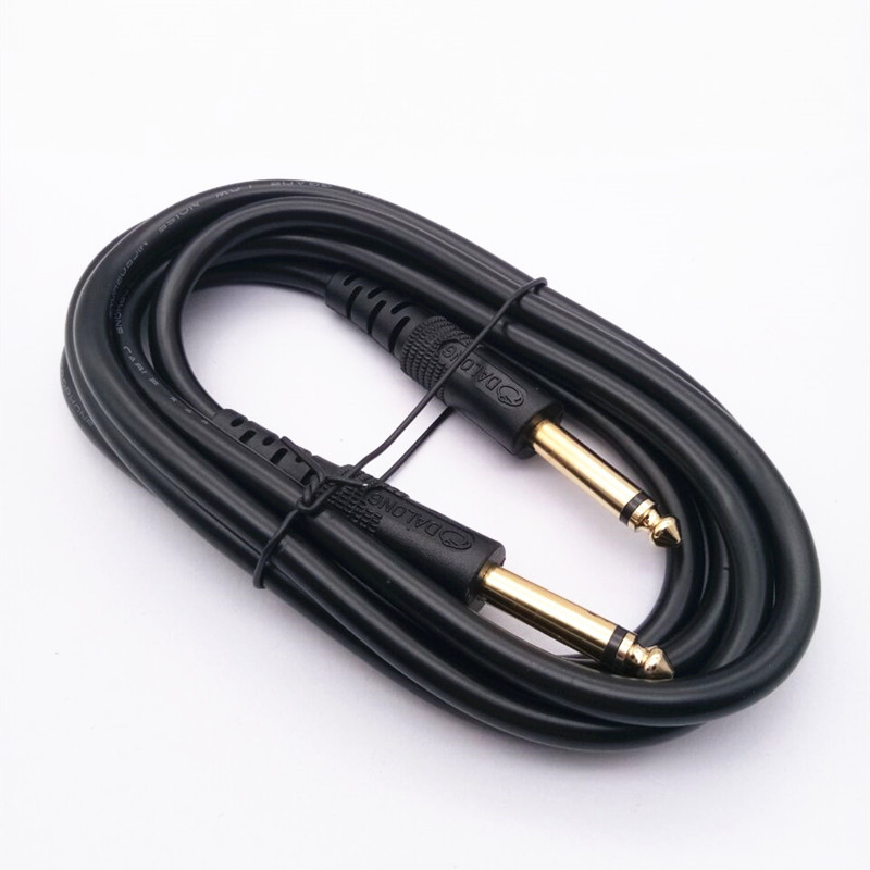 Kabel za mikrofon s pozlaćenim konektorima, 6,5 mm na 6,5 mm, muški na muški, 6,3 mm audio priključak, za audio i video primjenu