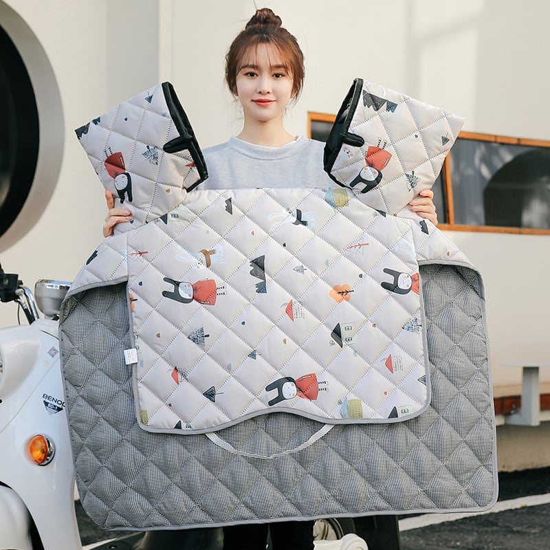 Покривка за предното стъкло на електрическо превозно средство, двустранно водоустойчива, полиестер, минималистичен стил, марка Mubeijia