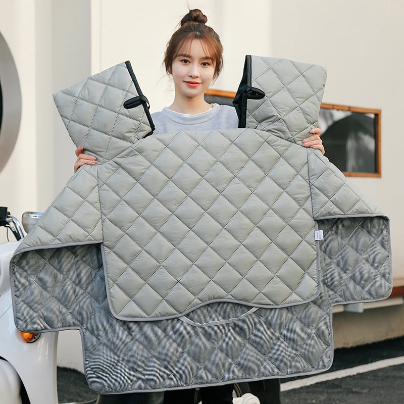 Покривка за предното стъкло на електрическо превозно средство, двустранно водоустойчива, полиестер, минималистичен стил, марка Mubeijia