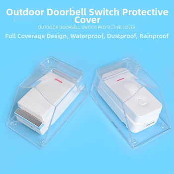Acoperire impermeabilă pentru sonerie, sonerie wireless, protecție pentru butonul soneriei, model: Doorbell rain cover, fără alimentare