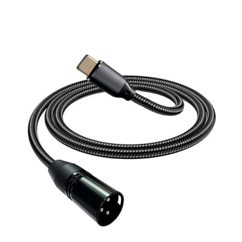 Καλώδιο μικροφώνου Type-C προς XLR, επιχρυσωμένες συνδέσεις, καλώδιο ήχου για ψηφιακές συσκευές