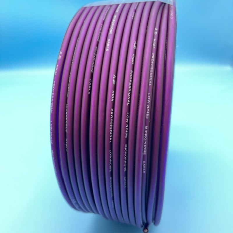 Audiókábel, 2-szálas árnyékolt PVC burkolatú, hang- és videó alkalmazásokhoz