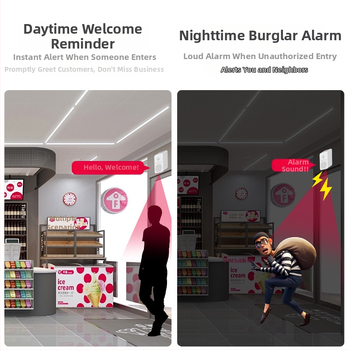 Senzorový zvon na dvere | Značka: TEP | Model: Human Body Sensor Reminder | Nie je importované