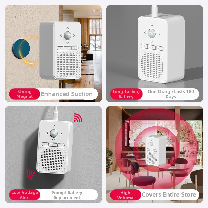 Senzorový zvon na dvere | Značka: TEP | Model: Human Body Sensor Reminder | Nie je importované