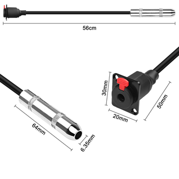 6,35 mm ženski-ženski audio produžni kabel, kontakti s premazom srebra, bakreno vodilo tinom obloženo, PVC omotač, RoHS potvrda