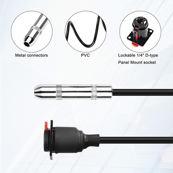6,35 mm ženski-ženski audio produžni kabel, kontakti s premazom srebra, bakreno vodilo tinom obloženo, PVC omotač, RoHS potvrda