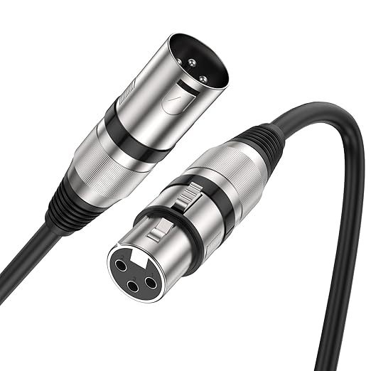 XLR muški–ženski kabel za mikrofon, ekranirani zvukovni kabel s PVC omotačem, ROHS certifikat, za audio/video