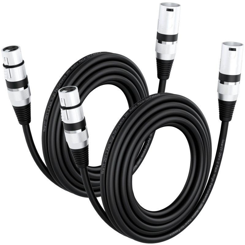 XLR muški–ženski kabel za mikrofon, ekranirani zvukovni kabel s PVC omotačem, ROHS certifikat, za audio/video