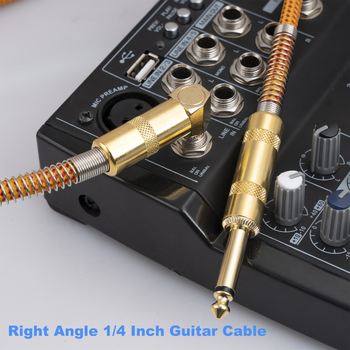 Nova dvostruko oklopljeni 22 AWG gitar audio kabel, ravno do lakta, 3 m, 1/4 in (6,35 mm), muško–muško
