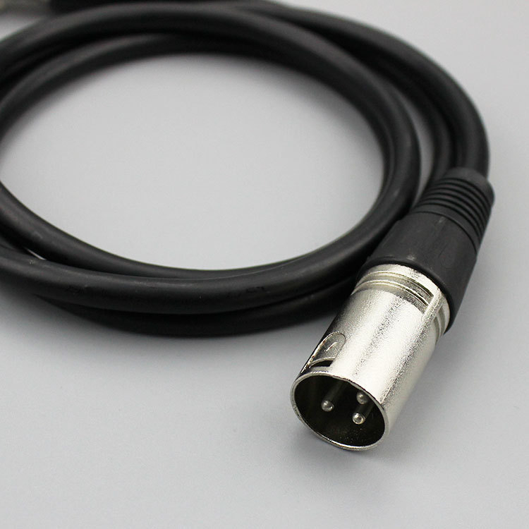 Izbalansirani XLR produžni kabel, XLR audio kabel s tri jezgre za mikser, DMX mikrofon, vatrootporan i siguran