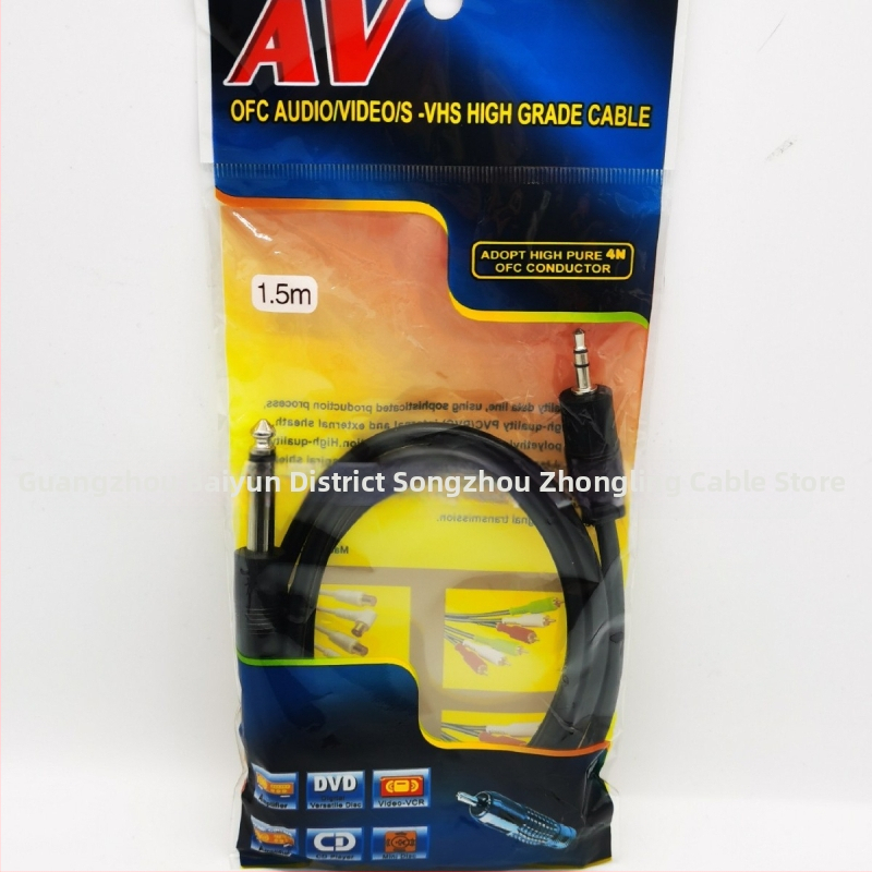 Audio kábel 3,5 mm na 6,35 mm; stereo kábel 6,5 mm na 3,5 mm; kábel pre pripojenie mikrofónu/mixéra 6,35 mm na 3,5 mm
