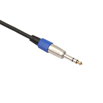 Crni audio adapter kabel za mikser i mikrofon, duljine 0,3 m, zlatni kontakti, stereo, 6,35 mm priključak Canon