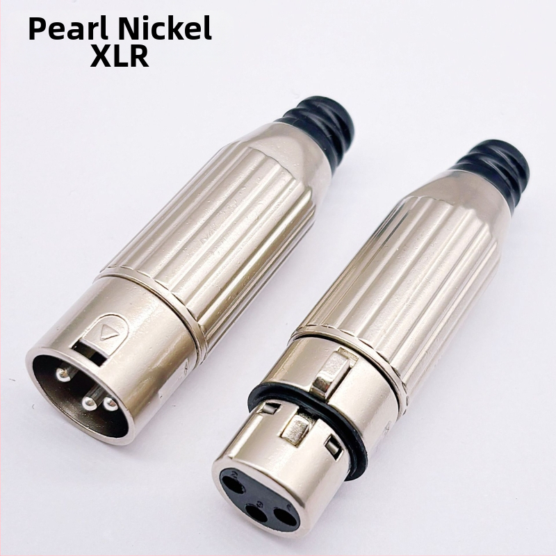 XLR mikrofónový konektor, plne kovový, 3-jadrový, JT, ROHS certifikovaný