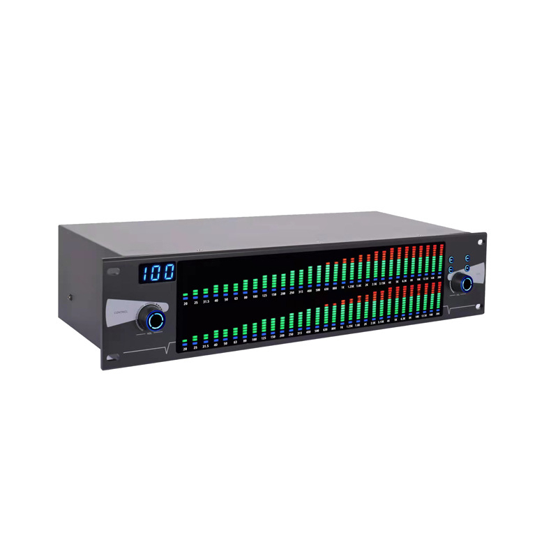 LAIKESI Digitális kettős 31-sávos equalizer intelligens zajcsökkentéssel — hangprocesszor karaoke bárhoz és színpadi előadásokhoz, 220V, 3.2 kg