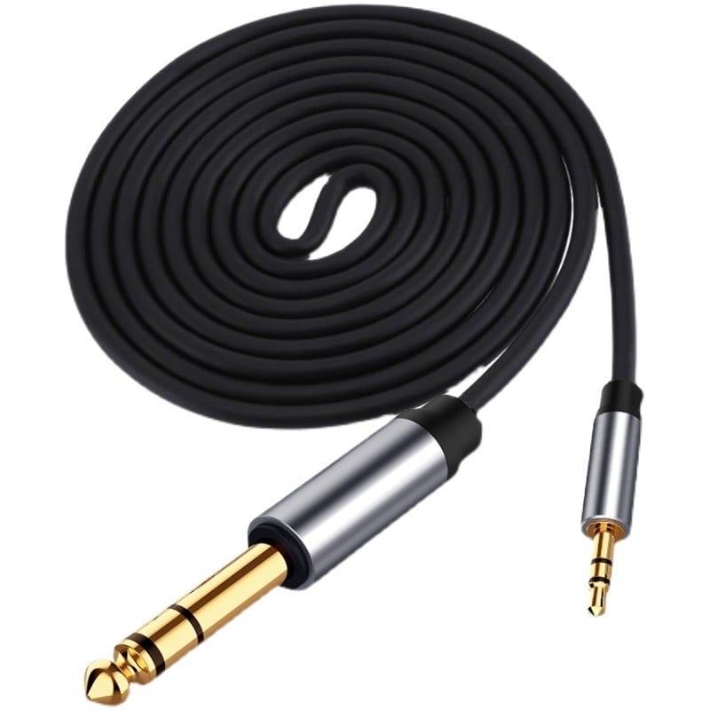 Audio kabel 3,5 mm na 6,5 mm, muški‑muški, zlatno bakreno jezgro, bakreni vodič, težina 0,2