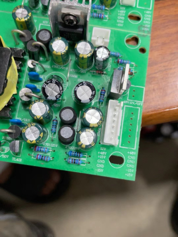 Mixer audio cu placă de alimentare cu comutator încorporată, 12V, +15V, -15V, 5V, 48V, analogic și digital