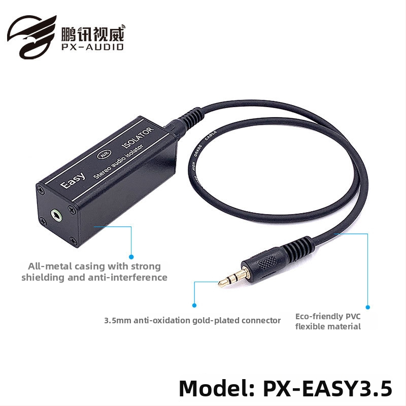 Adaptér kábel pre audio izoláciu spoločnej zeme, meďové jadro